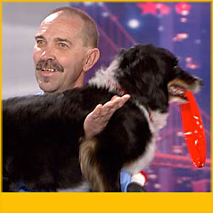 Tony Hoard And Rory The Air Dog